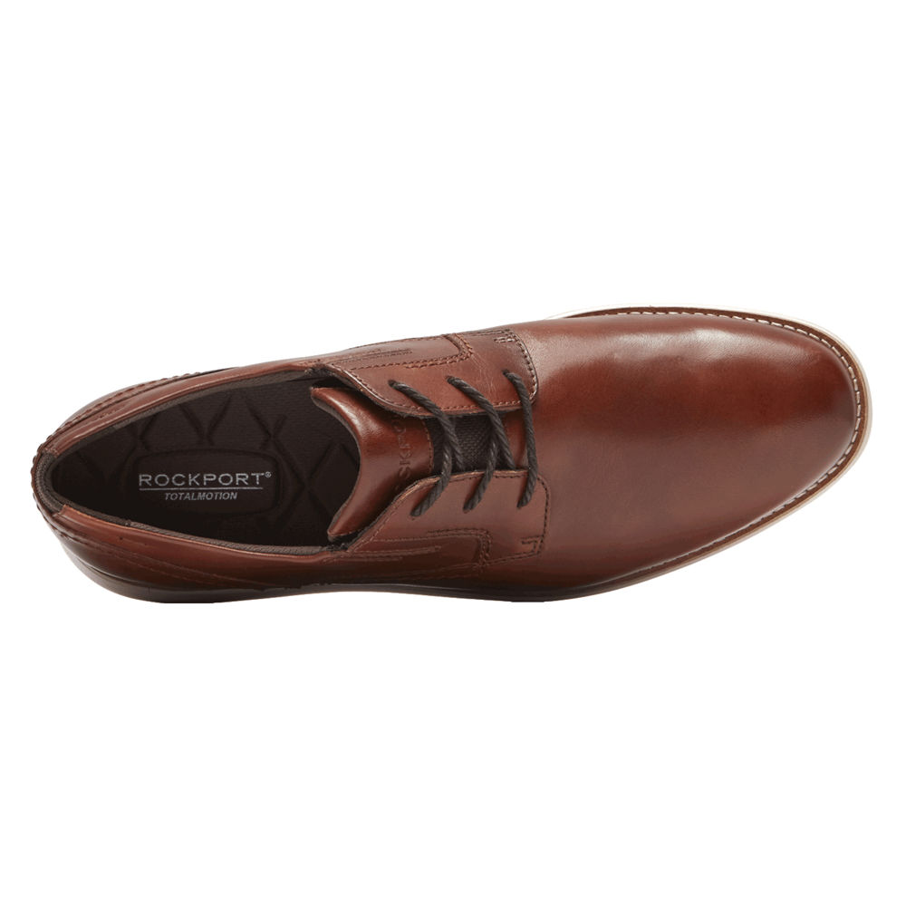 Rockport Dress Shoes For Mens Brown - Total Motion Sport Plain Toe - HL6930814